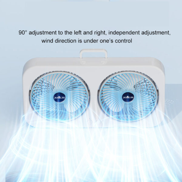 Double head USB dormitory desktop fan-Ecchuanyi - Image 5