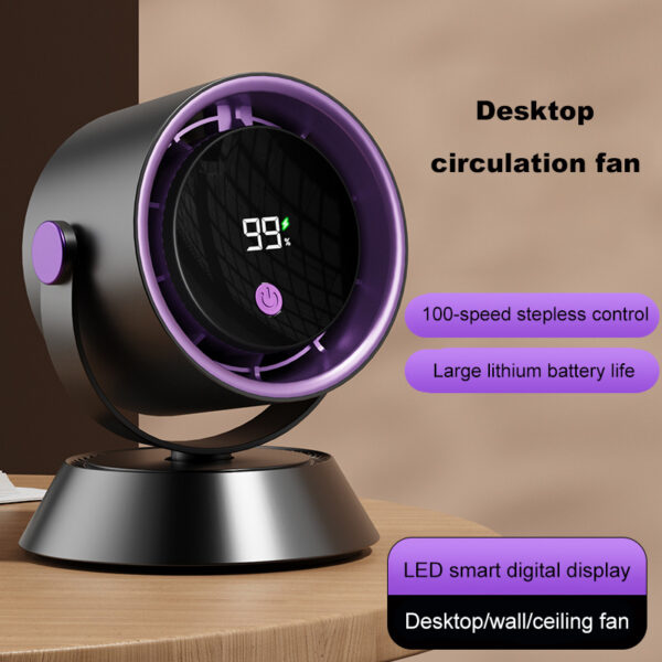 100-speed control desktop circulation fan-Ecchuanyi - Image 6